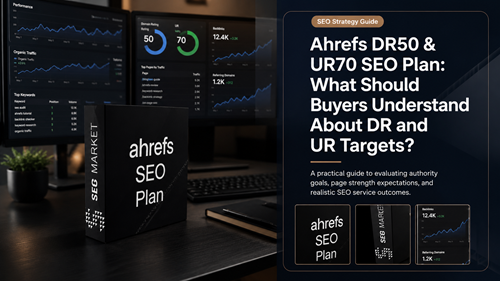 Ahrefs DR50 & UR70 SEO Plan service evaluation guide
